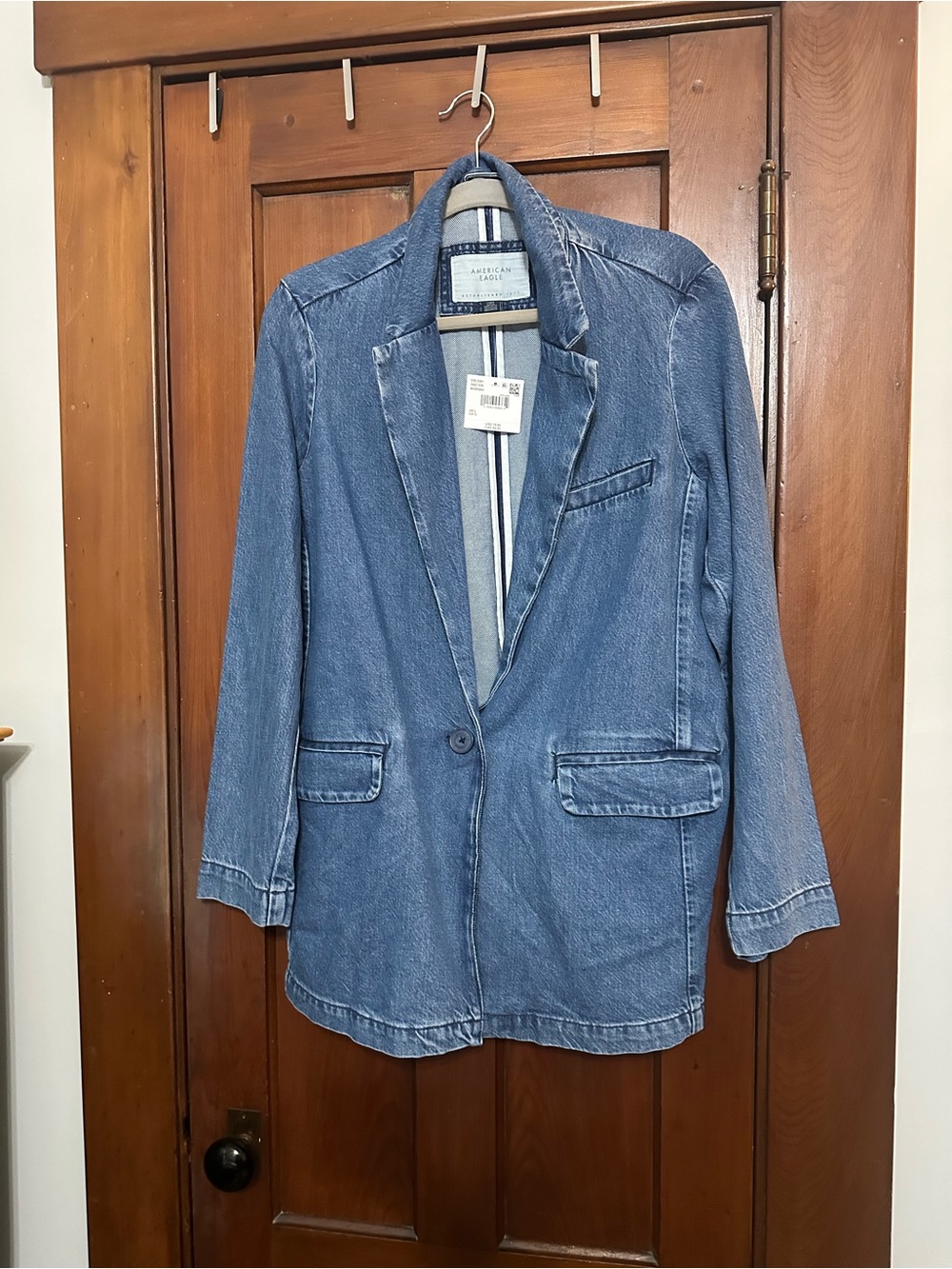NWT Women's American Eagle Indigo Denim Jacket - Medium Blue